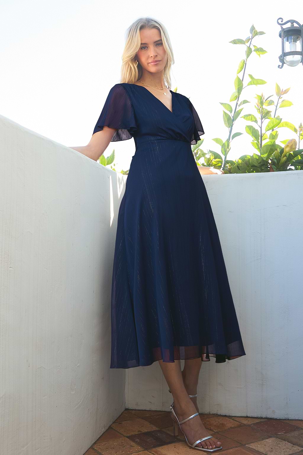 Starlit Night Blue Maxi Dress