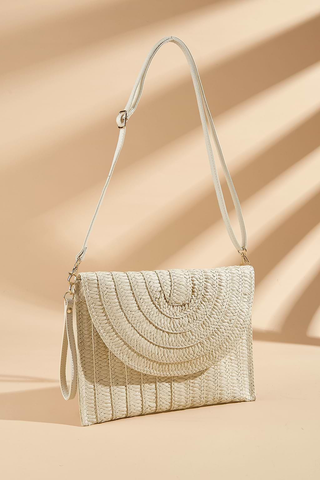 Almond Blossom Straw Bag