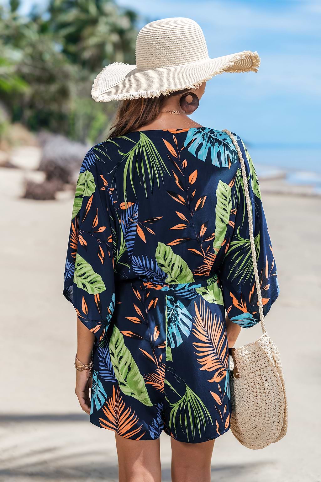 Neon Heat Tropical Romper