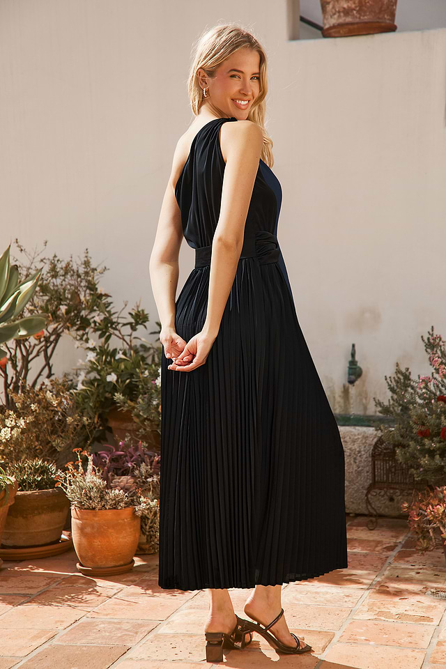 tailored black midi dress Lady Black Tie - Kennedy Midi Dress - Black