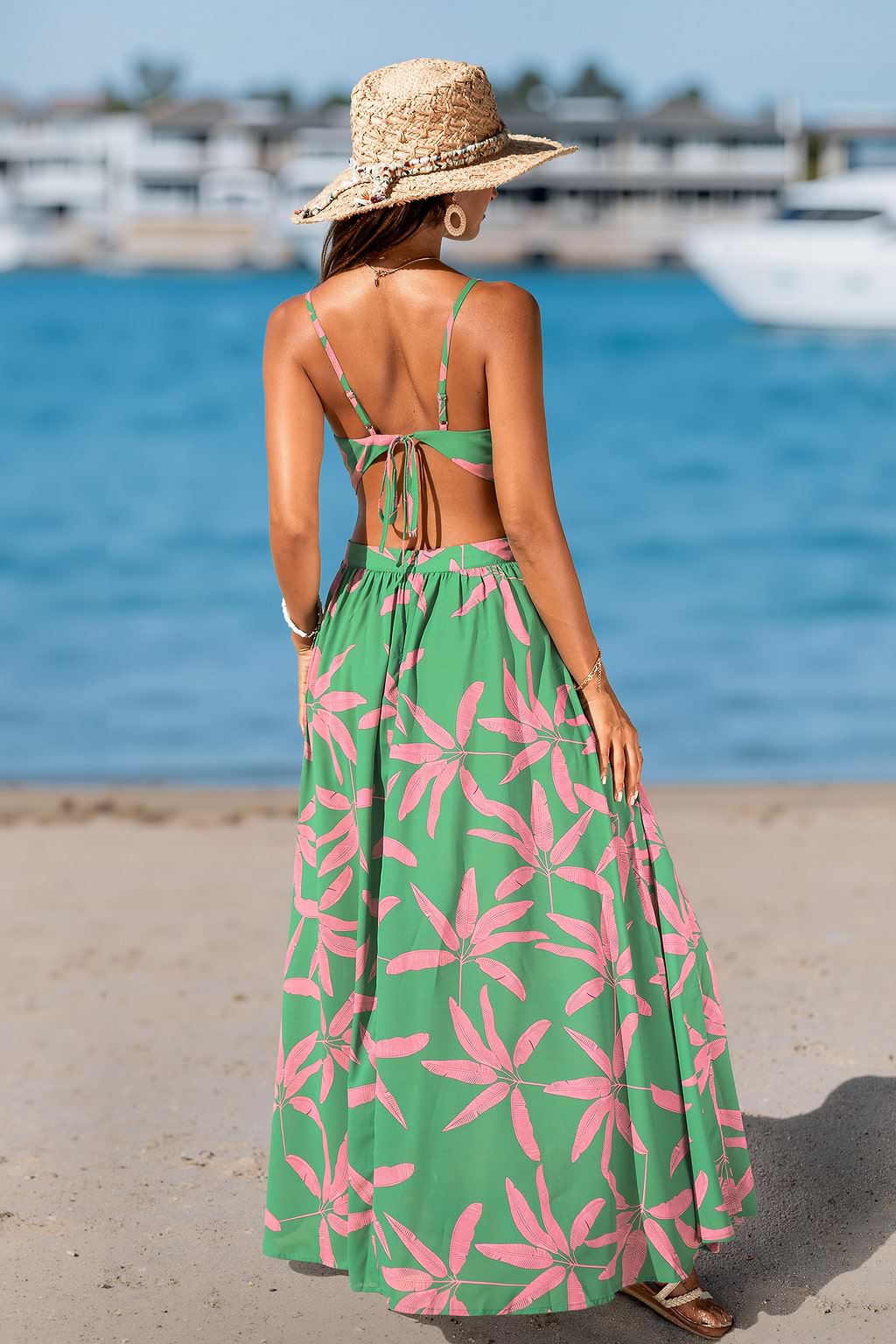 Vestido largo tropical Island Darling