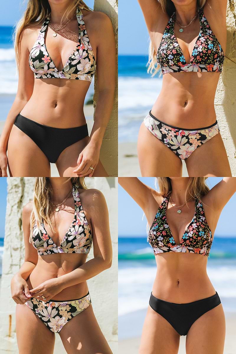 Hawaiian Sunset Reversible Bikini Set
