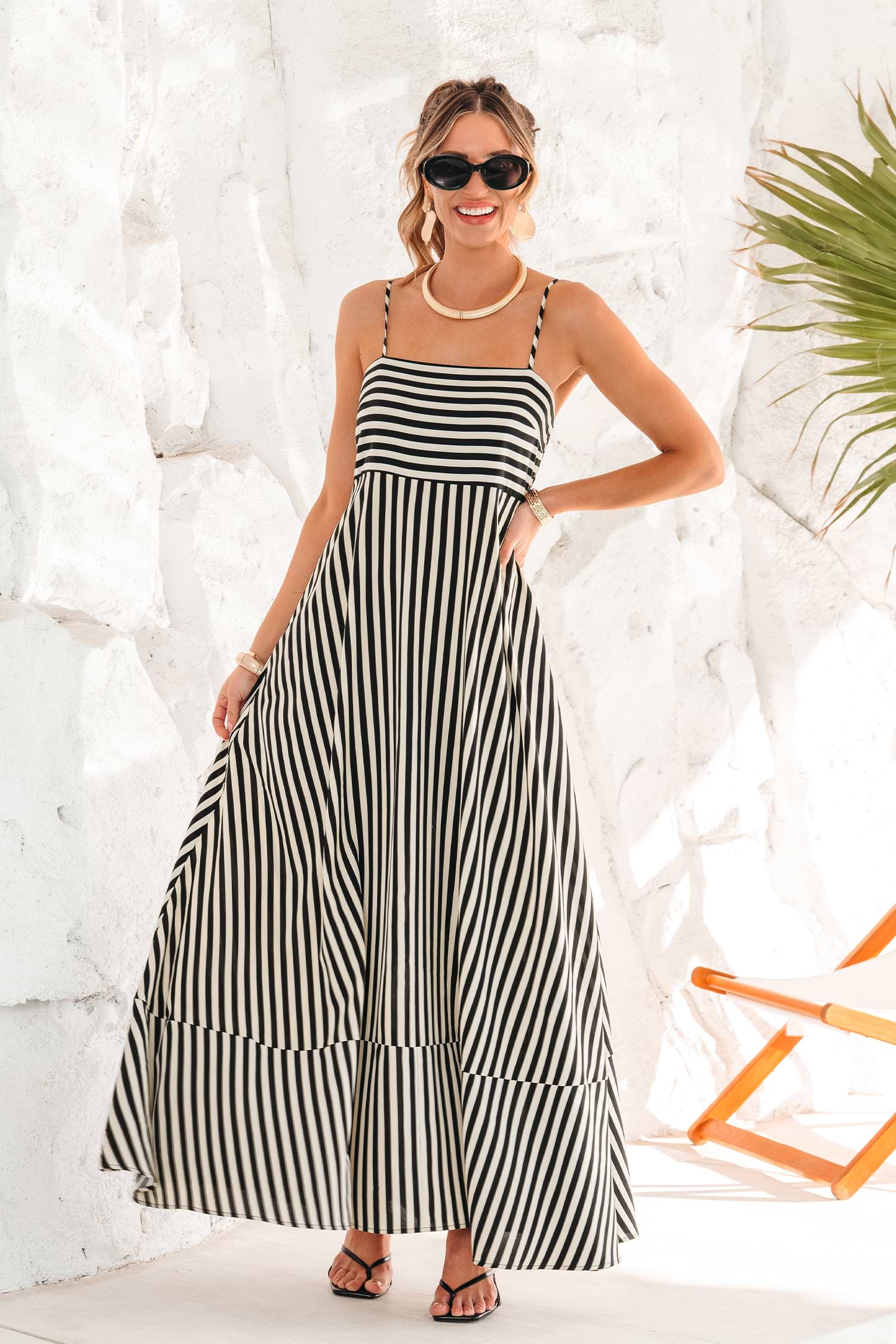 CUPSHE/Subtle Lines ストライプ マキシ ドレス Subtle Lines Striped Maxi Dress-Cupshe NZ