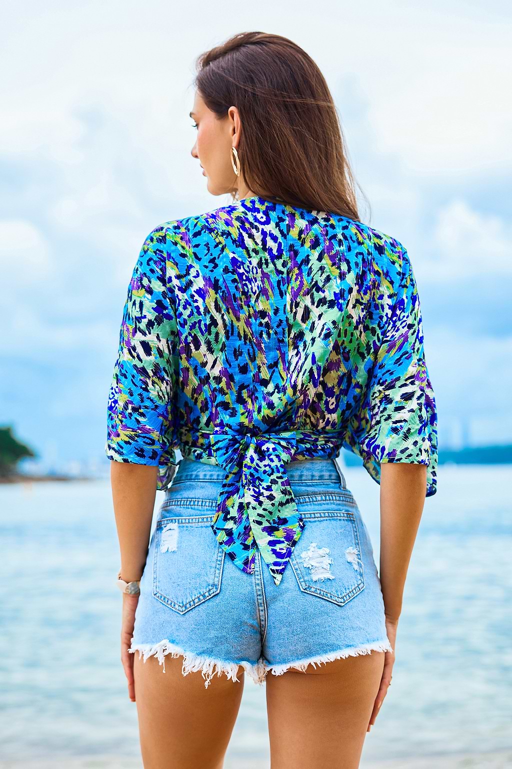 Wild Voltage Animal Print Cover-Up Kimono