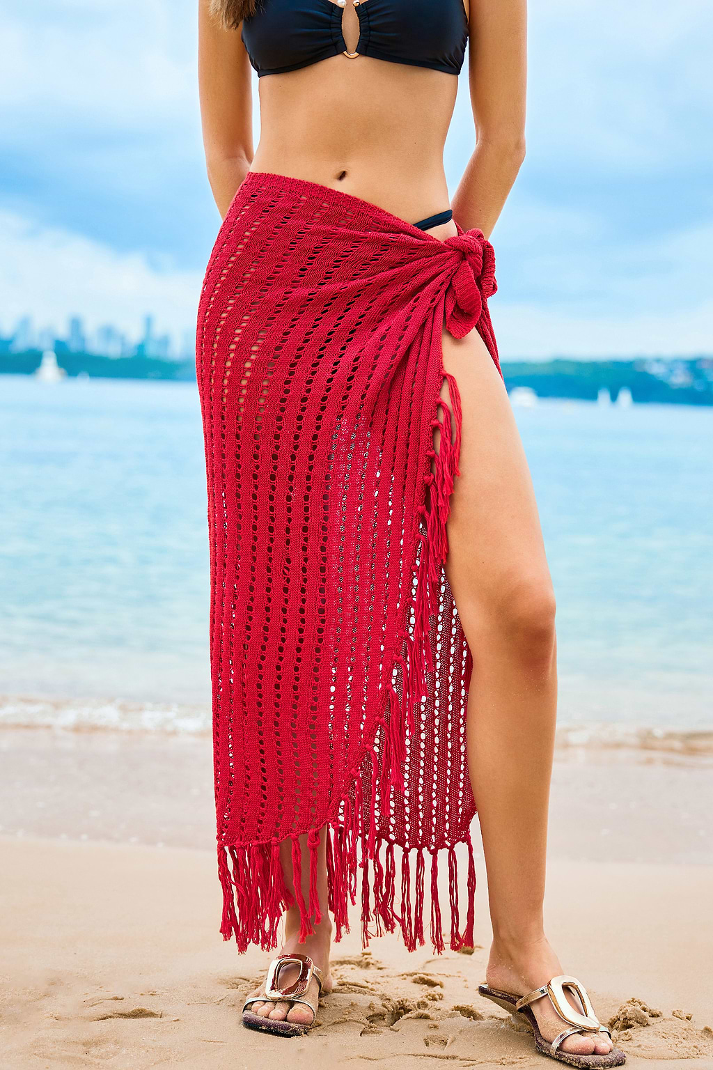 Hot & Bothered Red Cover-Up Sarong