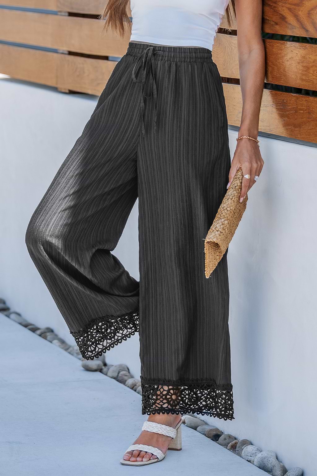 Soft Flow Black Pants