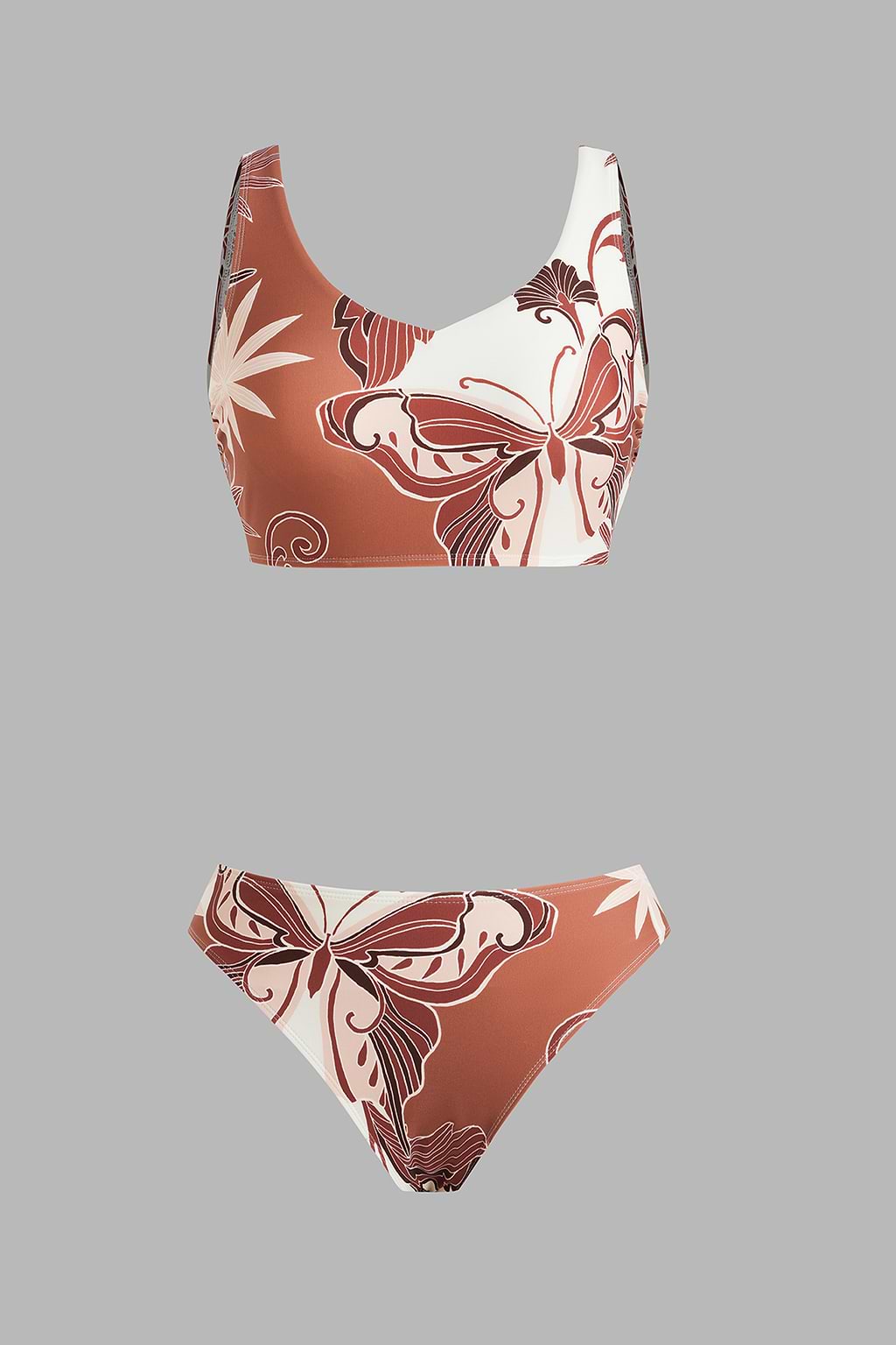 Recycled Tropical Animal Print Bikini Set