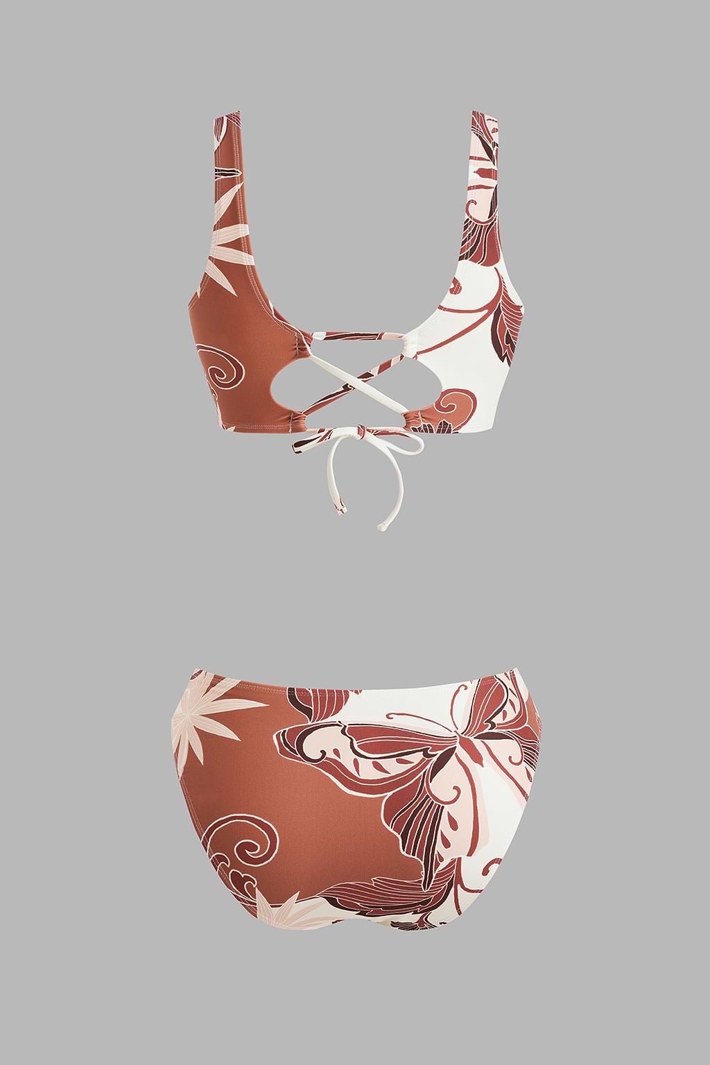 Recycled Tropical Animal Print Bikini Set