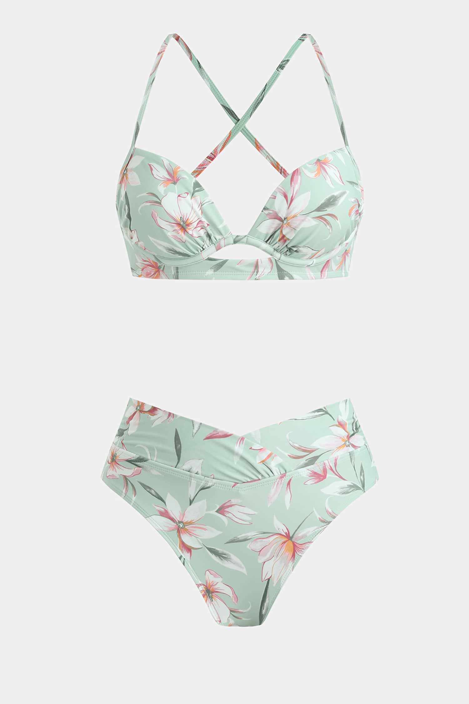 Cherry Blossom Grove Floral Bikini Set