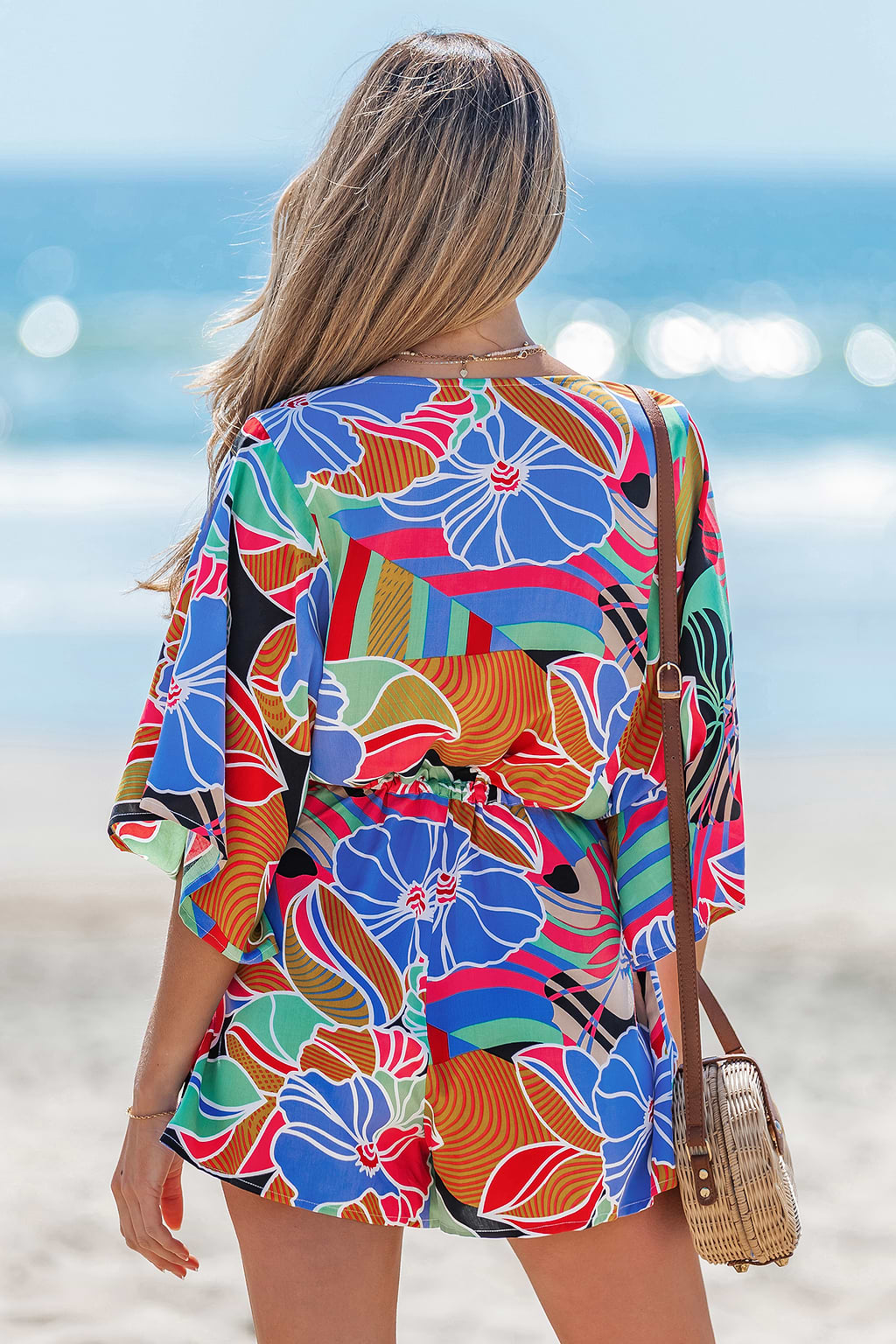 Summer Splash Floral Romper