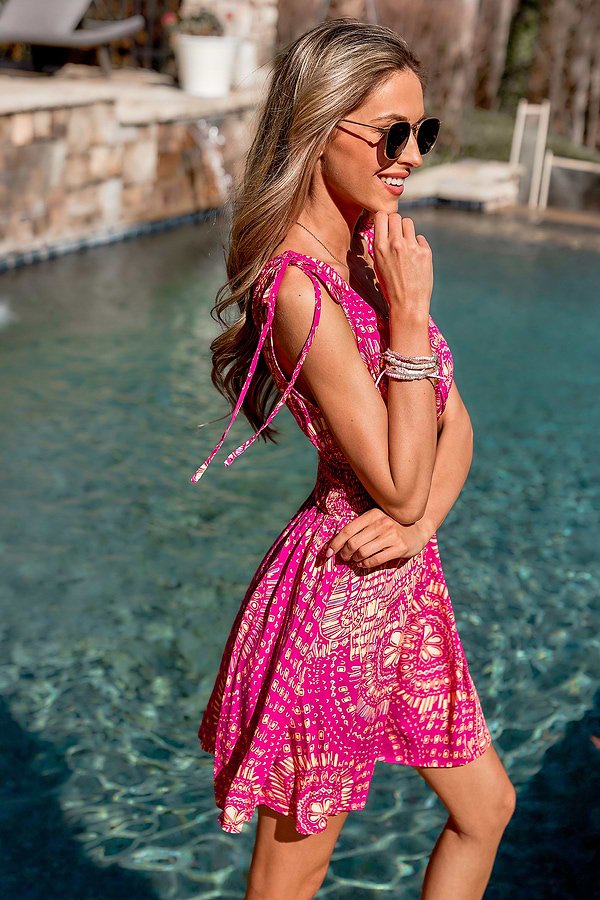 Dazzling Rays Ornate Mini Dress