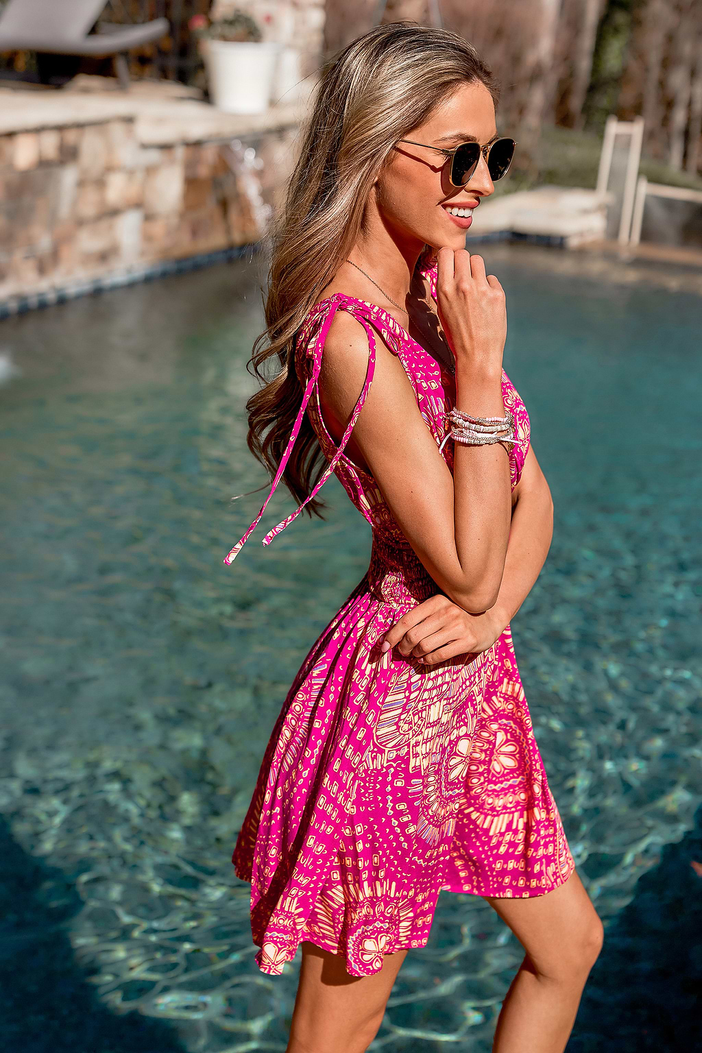 Dazzling Rays Ornate Mini Dress