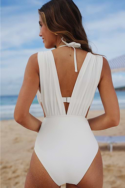 Goddess Inspo White Swimsuit Set