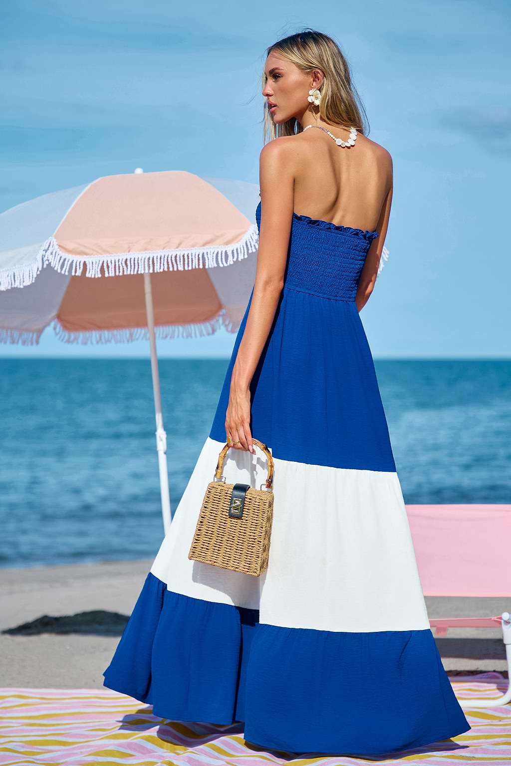 Moonlight Hues Two-Toned Maxi Dress