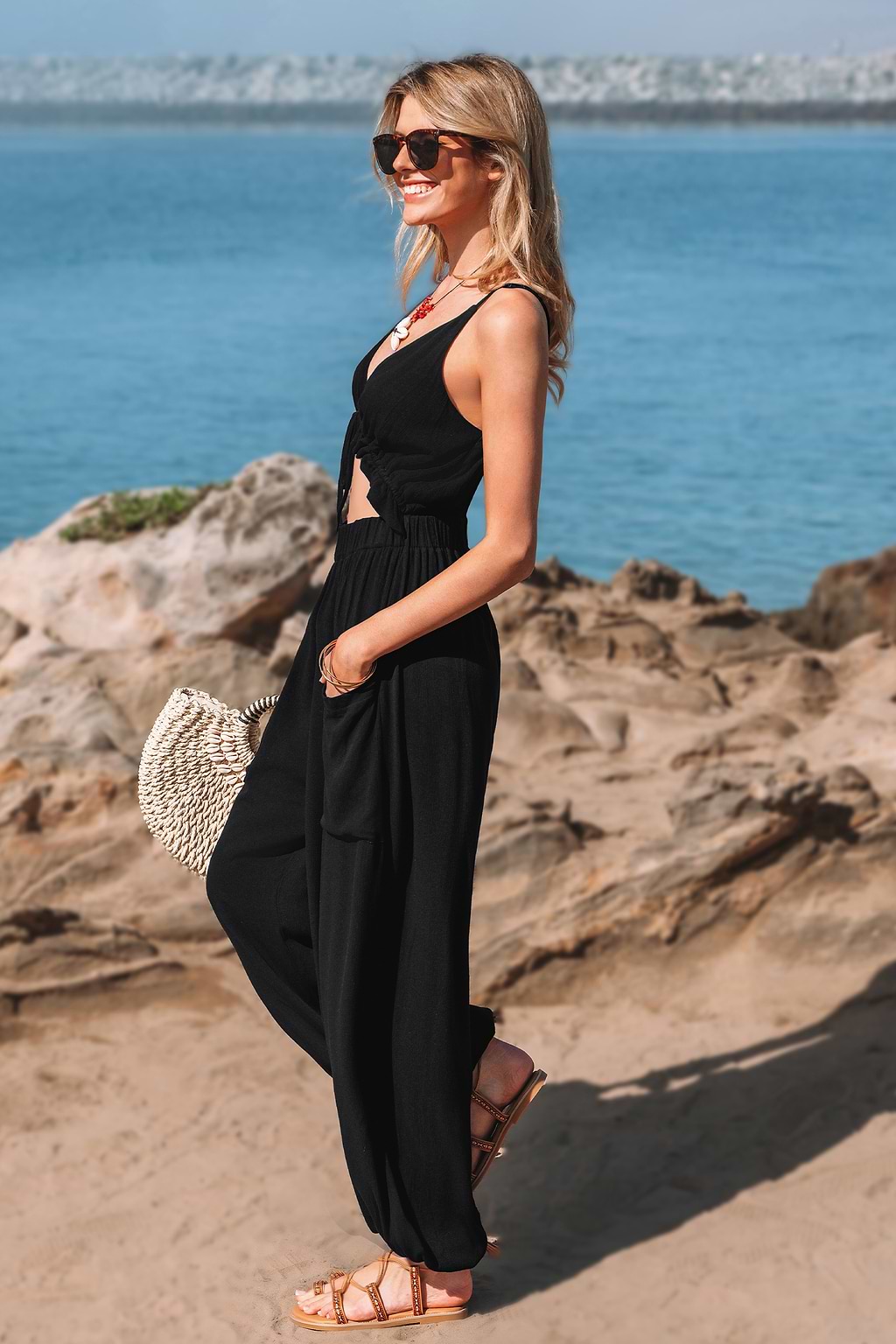 Night Moves Black Jumpsuit