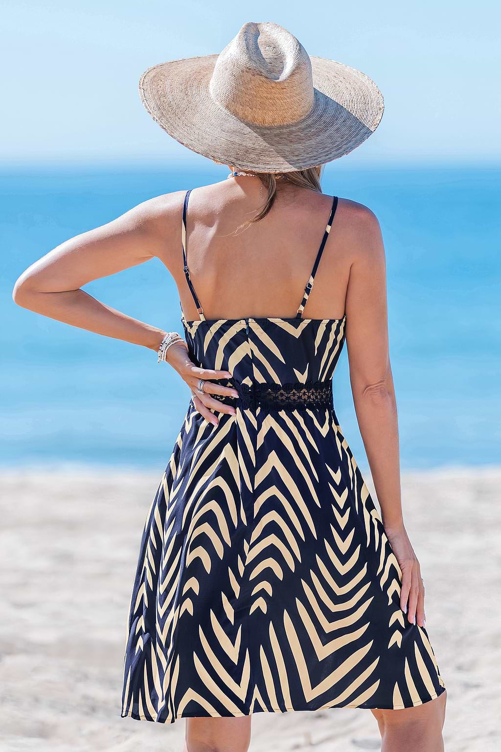 Tropical Mirage Abstract Mini Dress