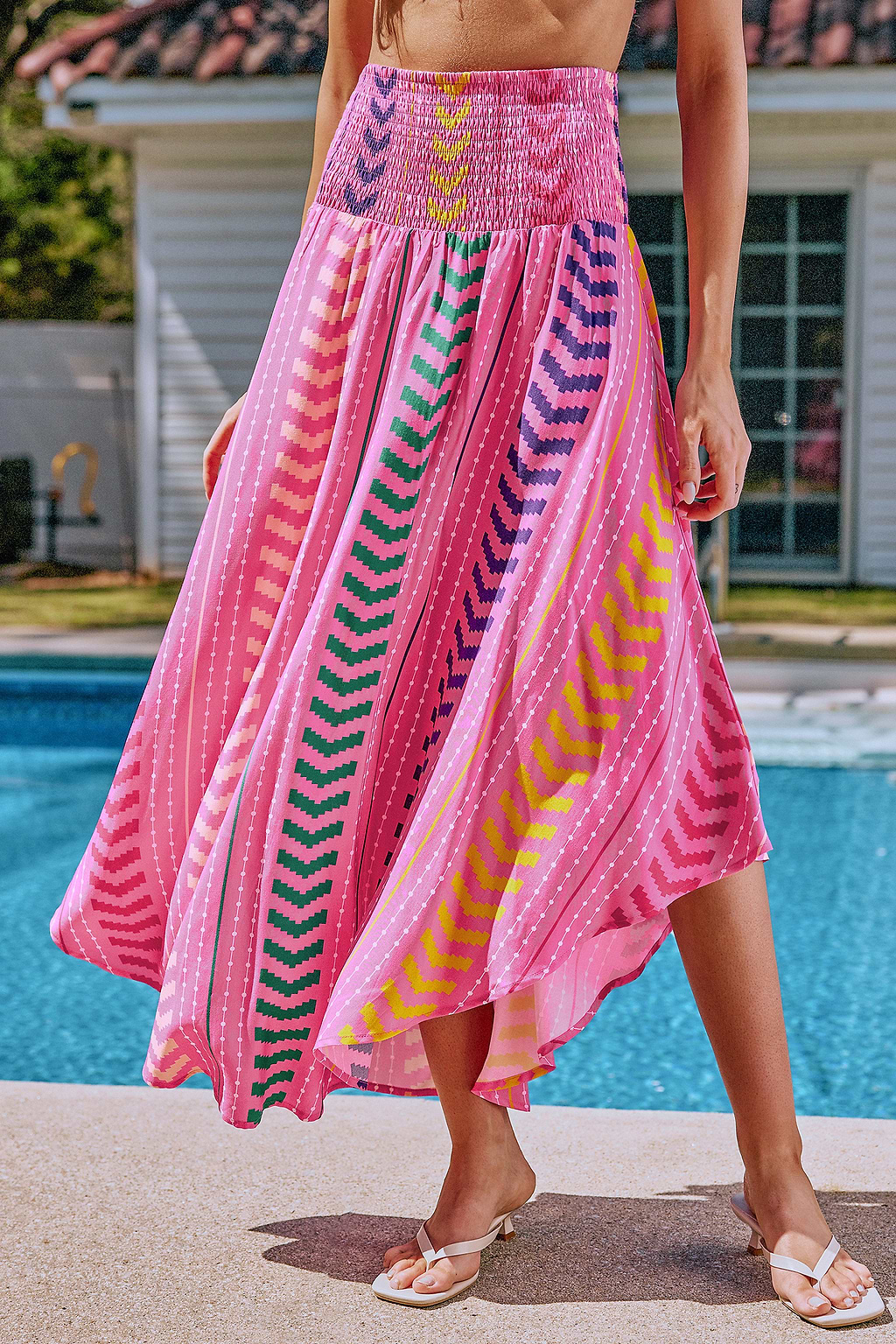 Vibrant Mood Chevron Cover-Up Sarong