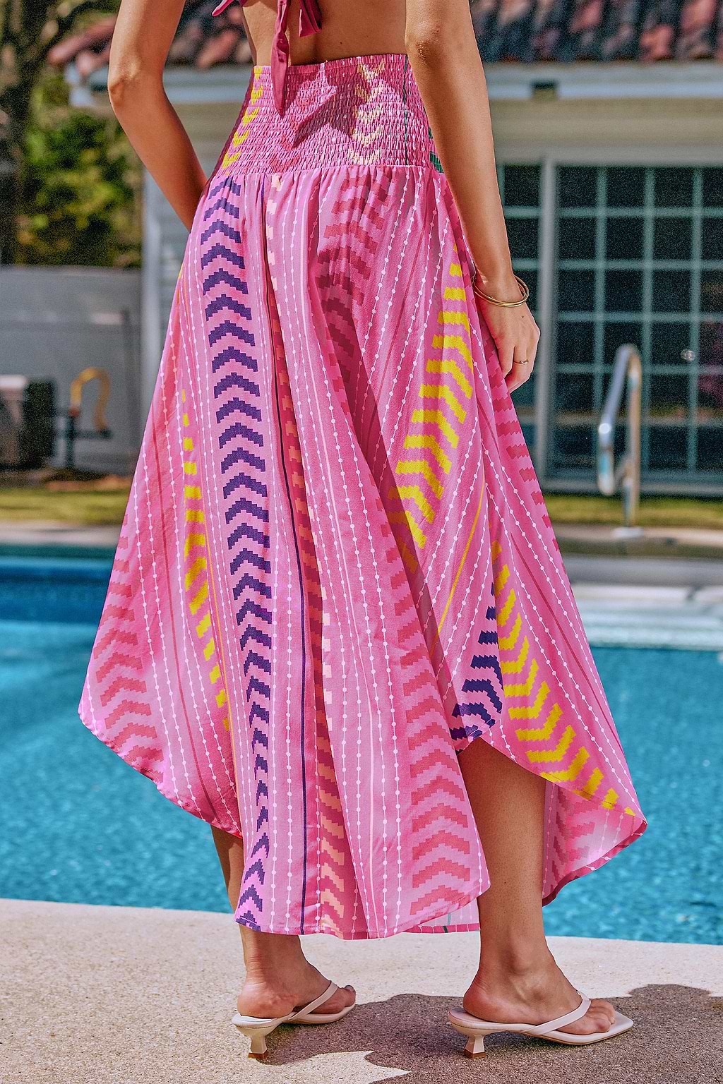 Vibrant Mood Chevron Cover-Up Sarong