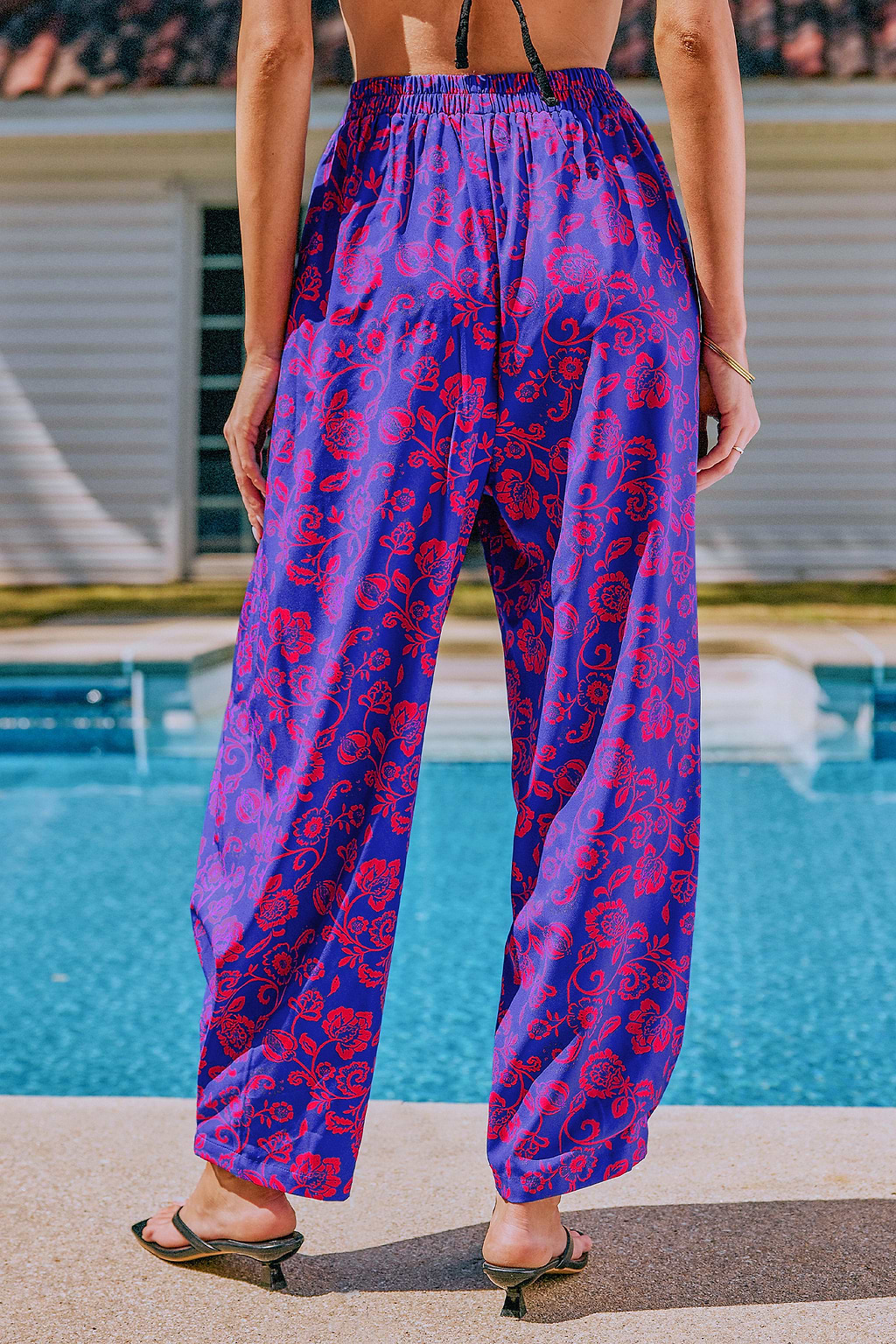 Sangria Sands Floral Cover-Up Pants