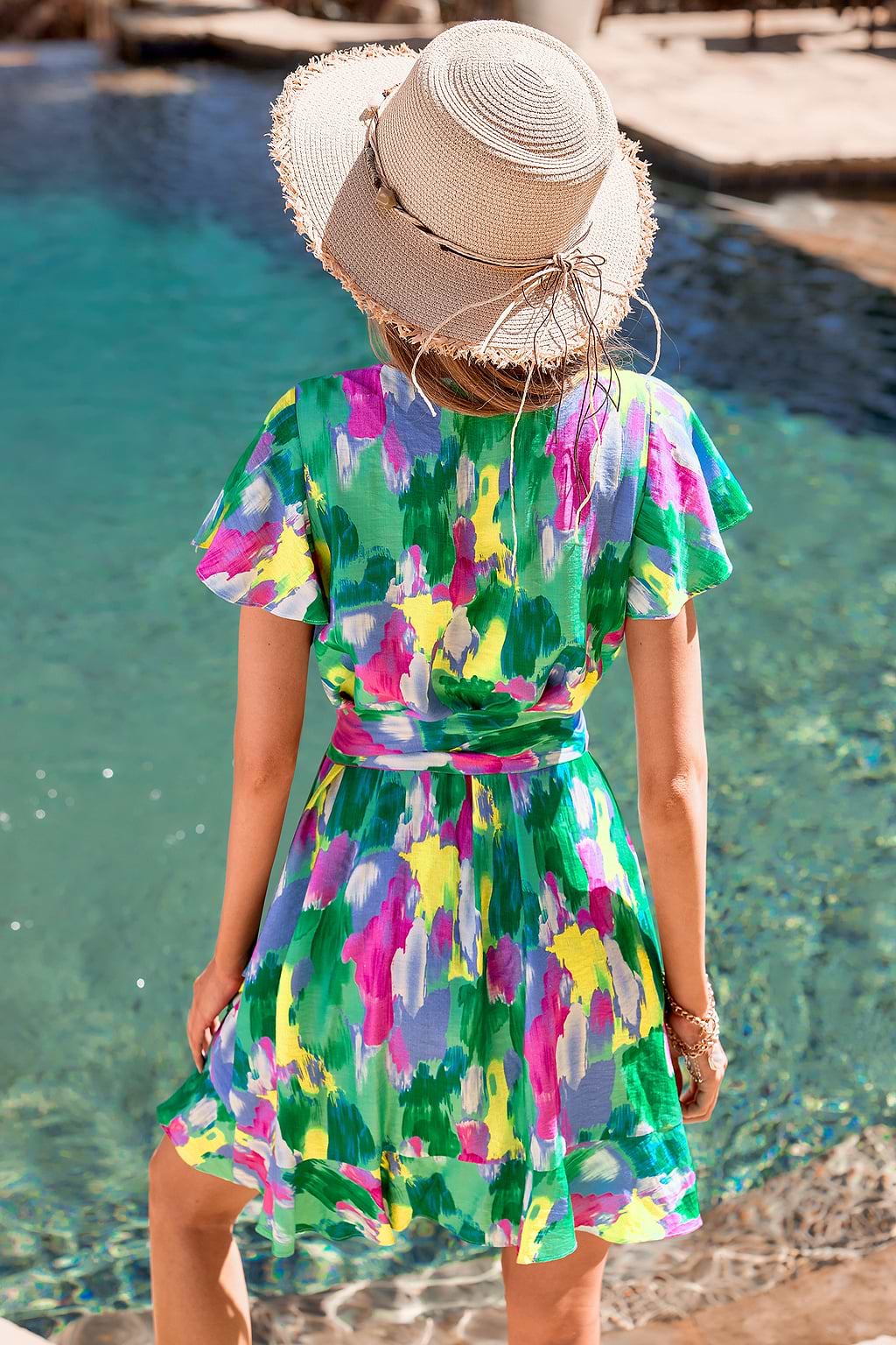 Outside the Box Abstract Mini Dress