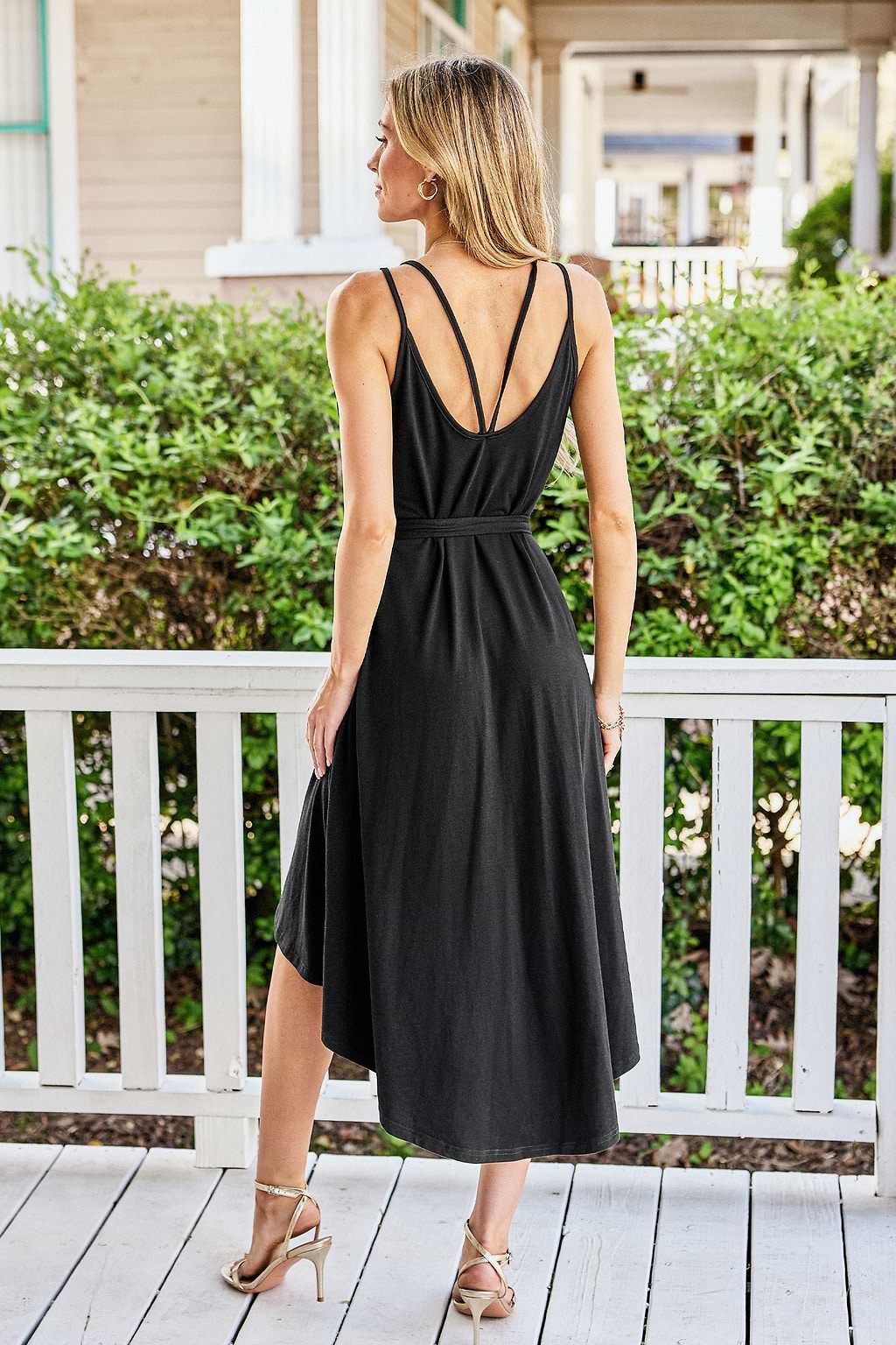 Tango Ready Black Midi Dress