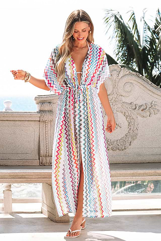 Copricostumi Kimono Estivo Lungo Kimono Copricostume Pizzo Kimono