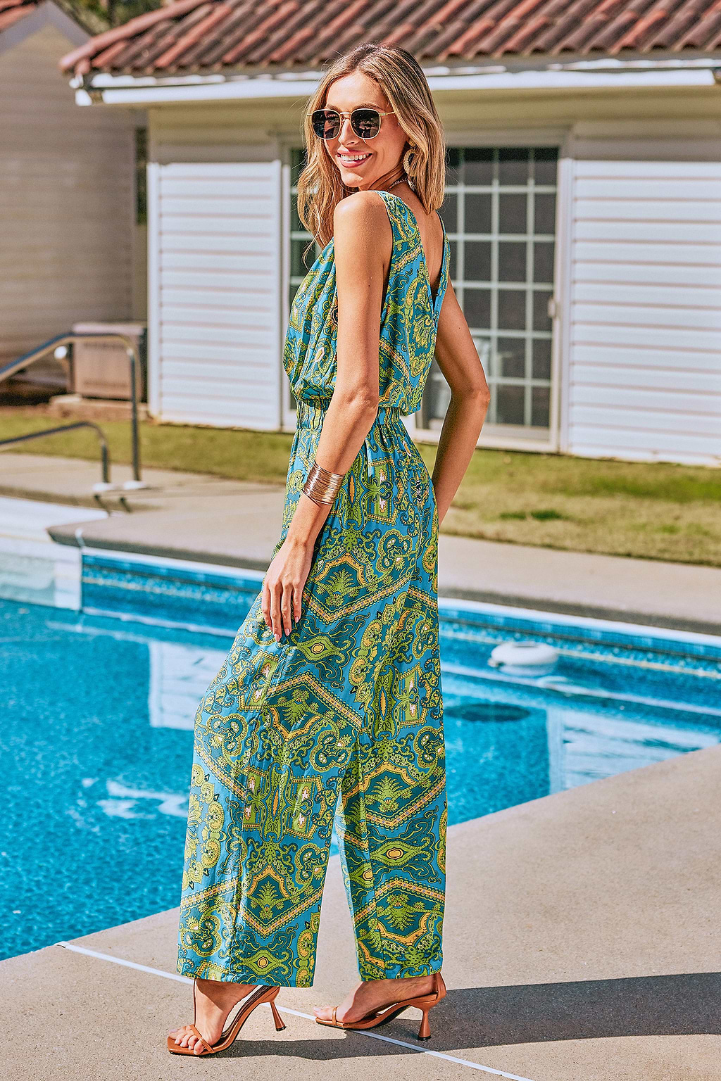 Over the Moon Paisley Jumpsuit