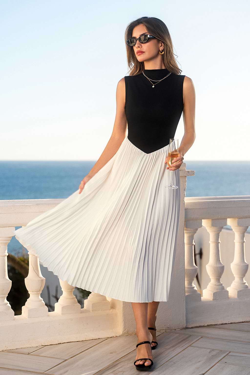 Picture Perfect Two-Toned Maxi Dress