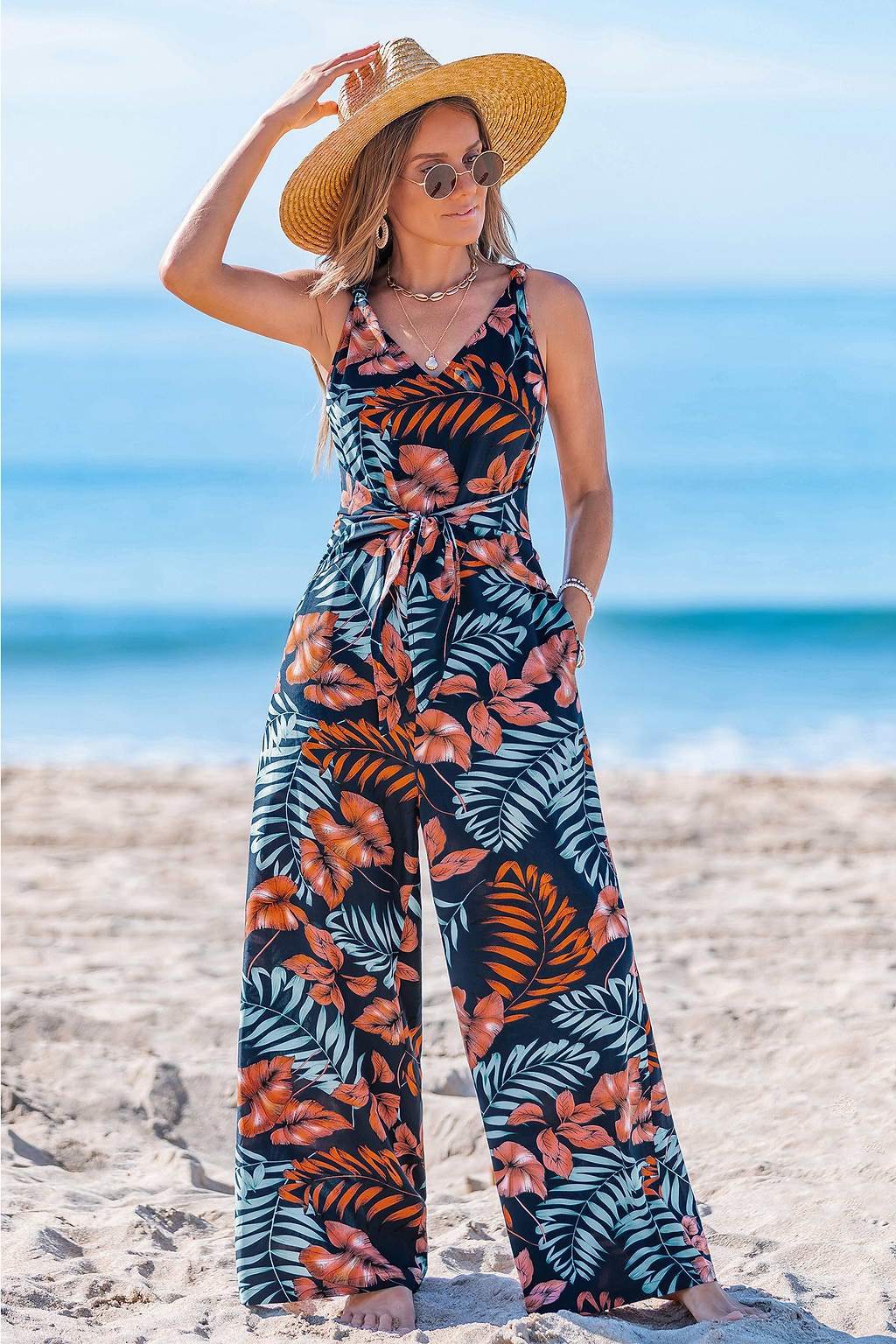 Hidden Lagoon Tropical Jumpsuit