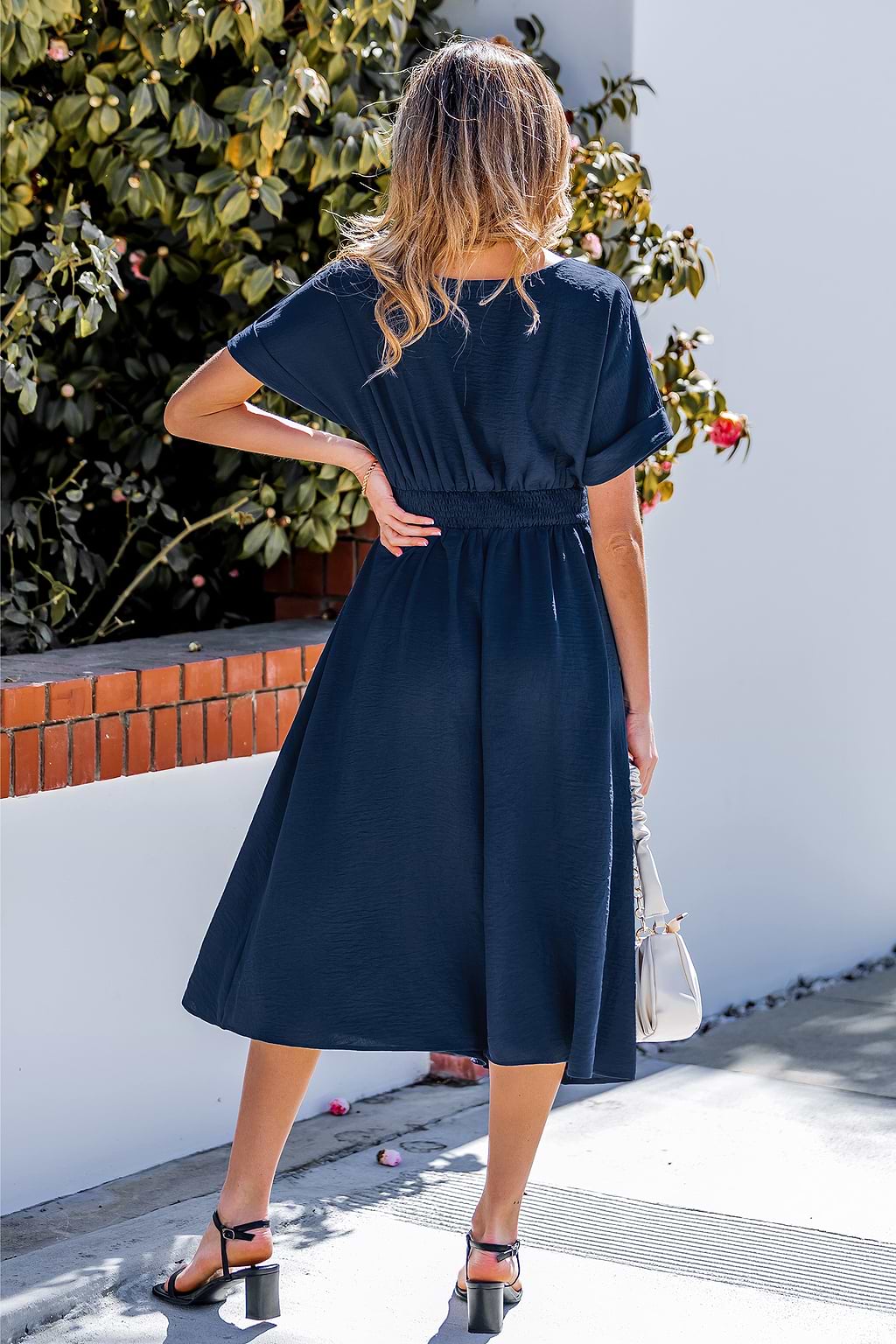 Chic Ambition Blue Midi Dress