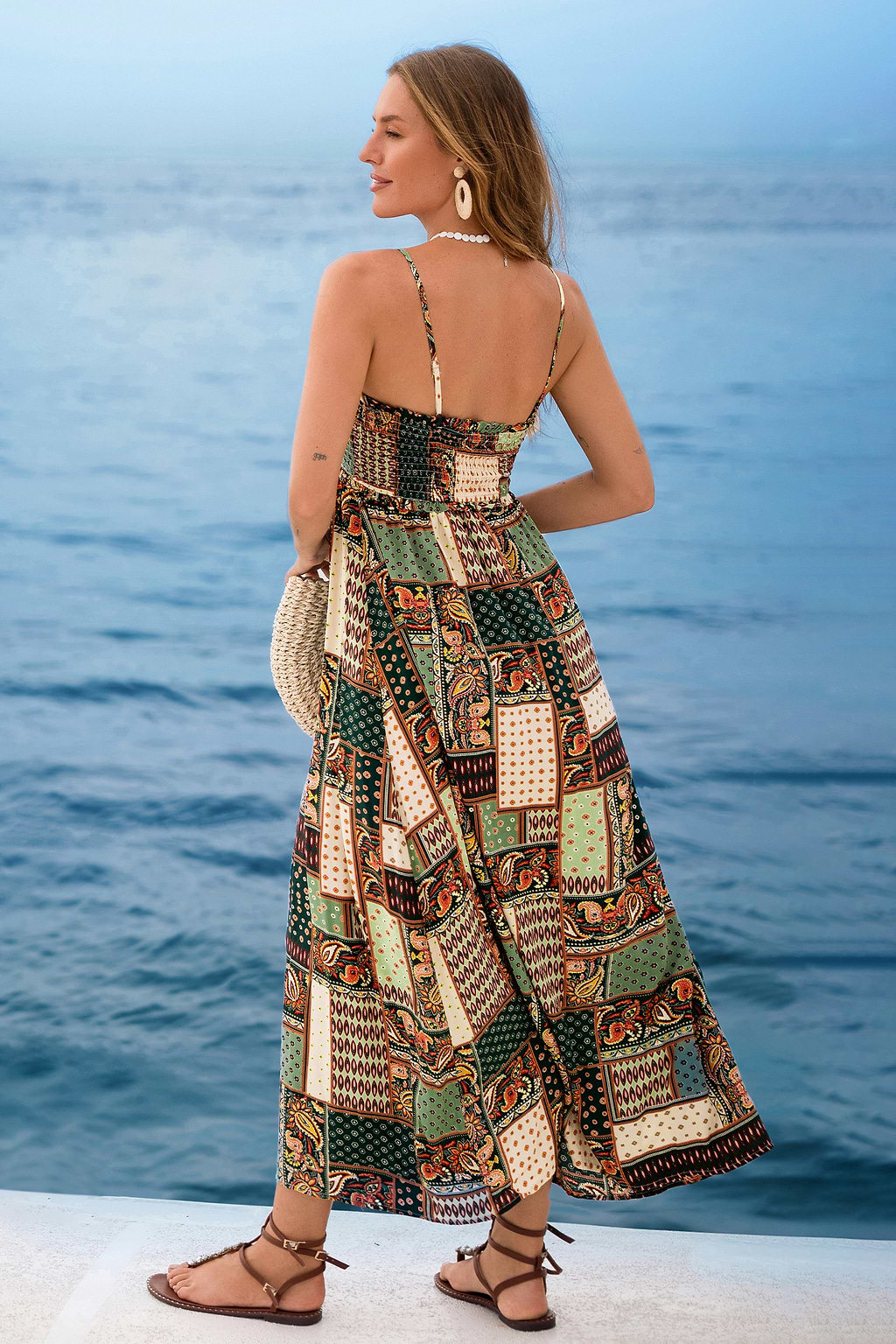 Patchwork Paradise Paisley Midi Dress