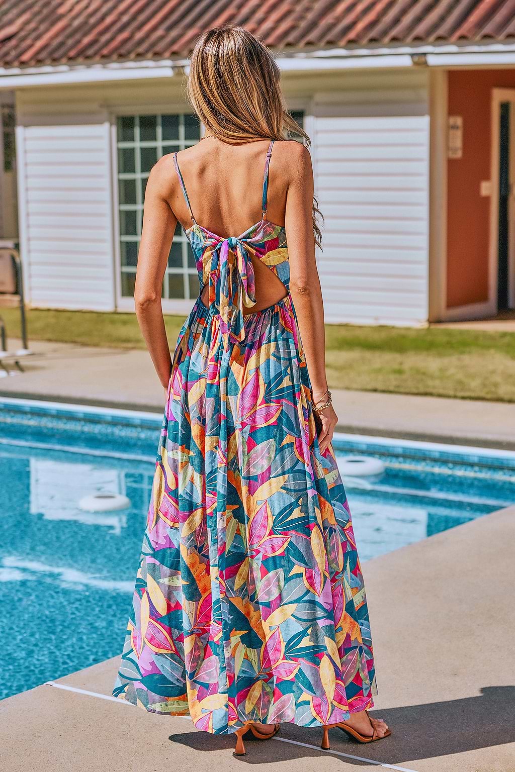 Gem Drop Tropical Maxi Dress