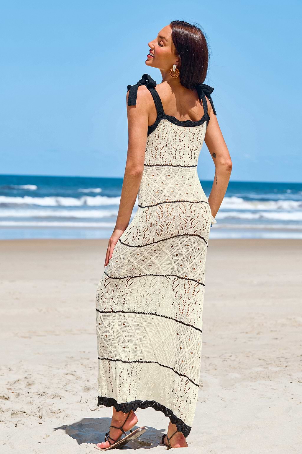 Classic Muse Beige Maxi Dress