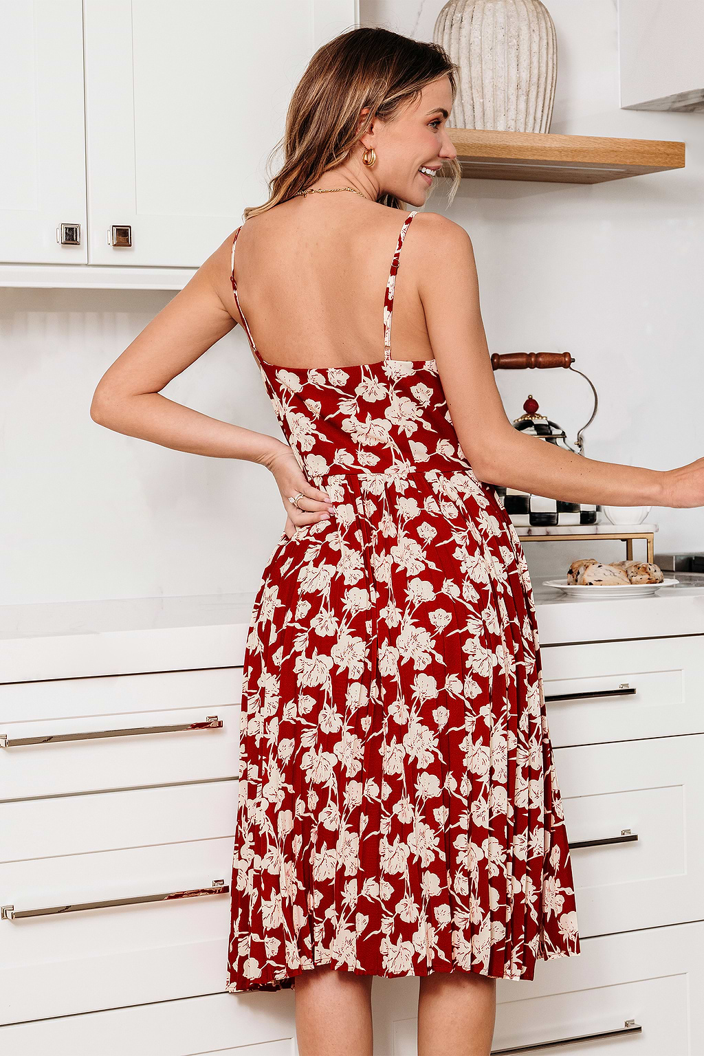 Garden Kiss Floral Midi Dress