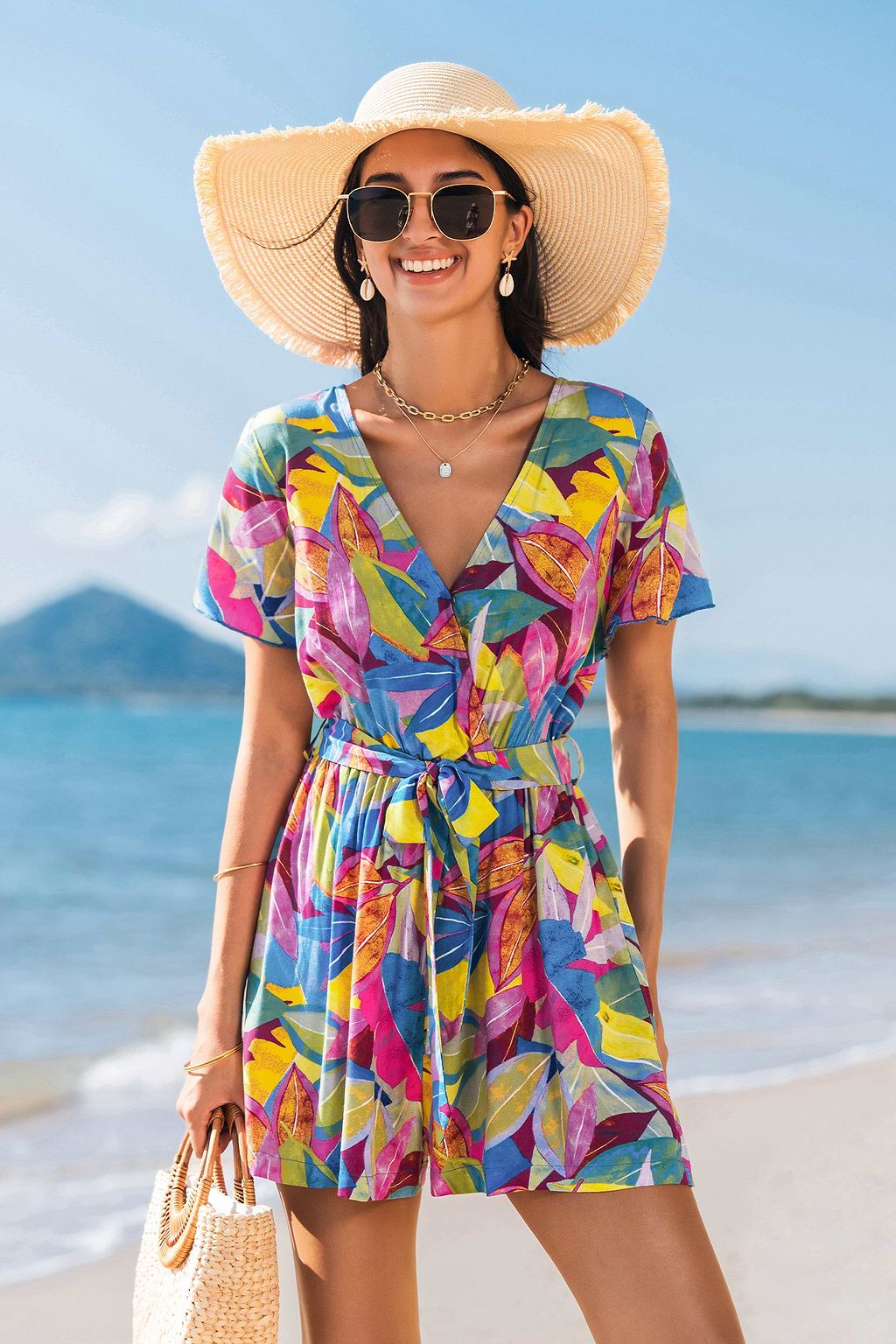 Summer Pop Tropical Romper