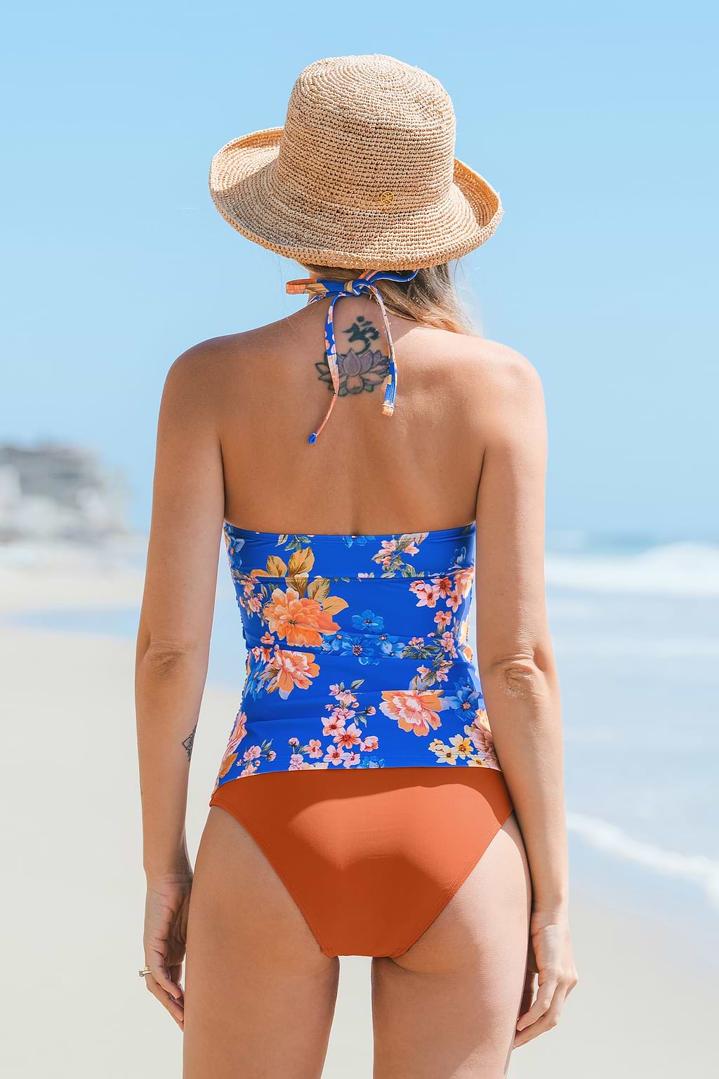 Sunset Wildflowers Floral Tankini Set