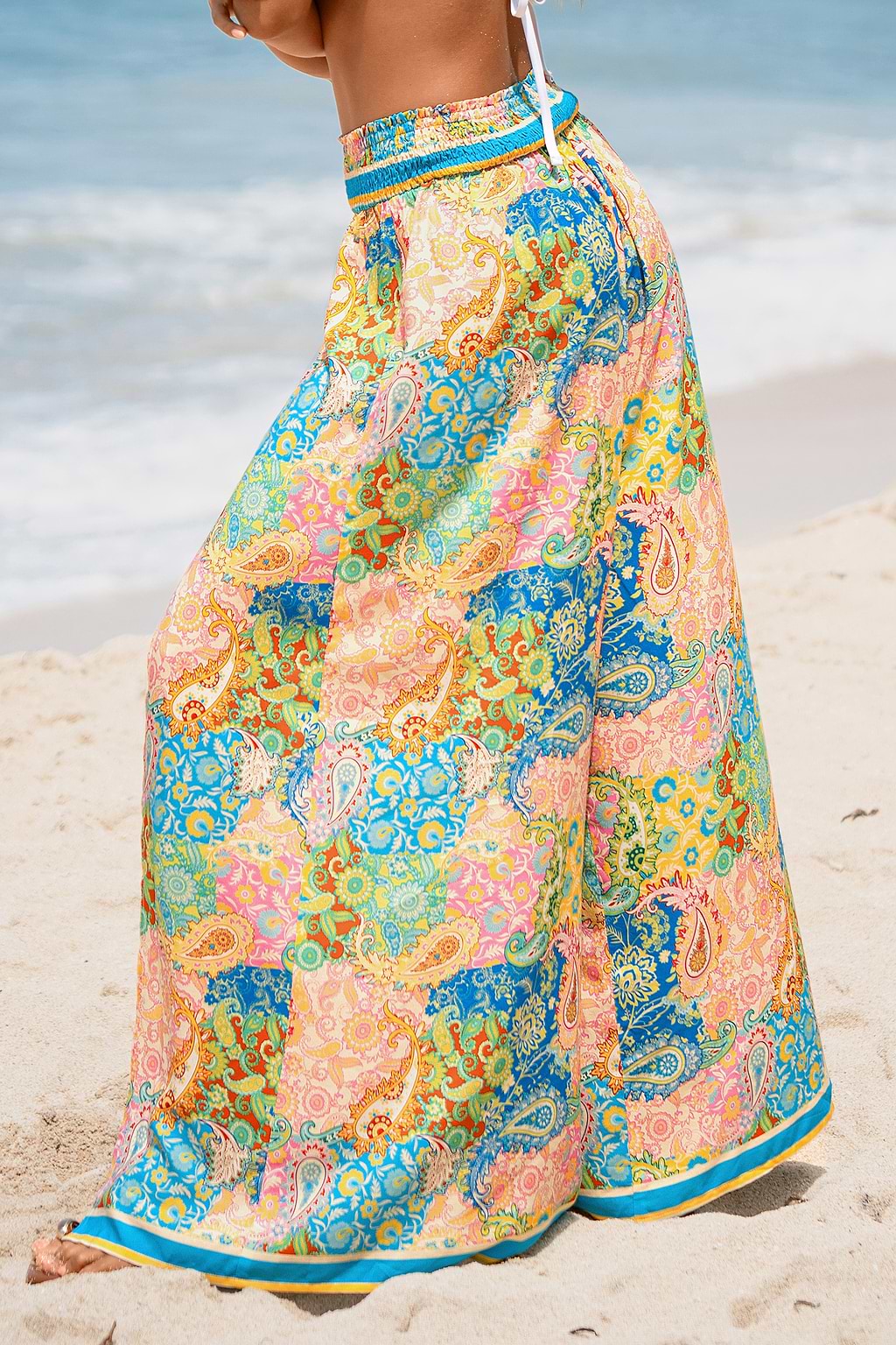 Pastel Skies Paisley Cover-Up Pants