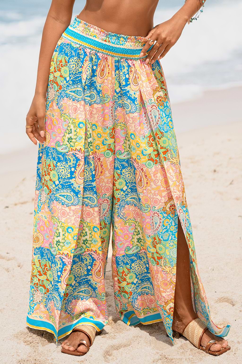 Pastel Skies Paisley Cover-Up Pants