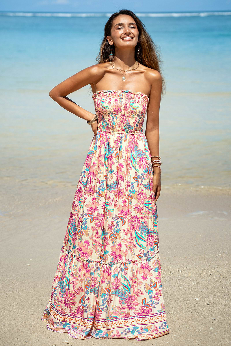 Sweet Lily Floral Maxi Dress