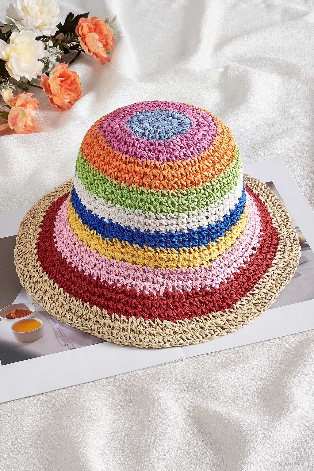 Prism Peak Rainbow Hat