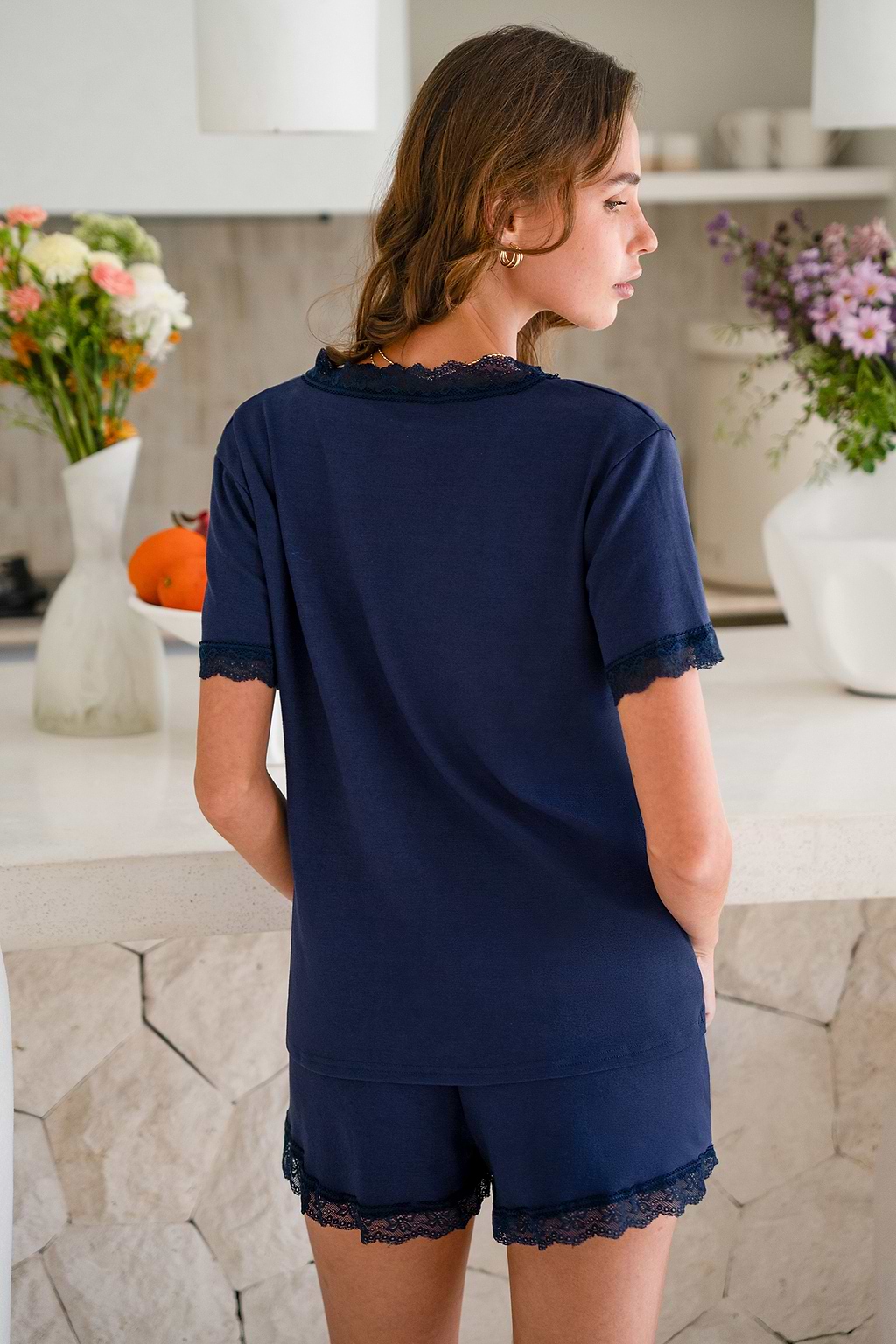 Starlit Kiss Blue Pajama Set