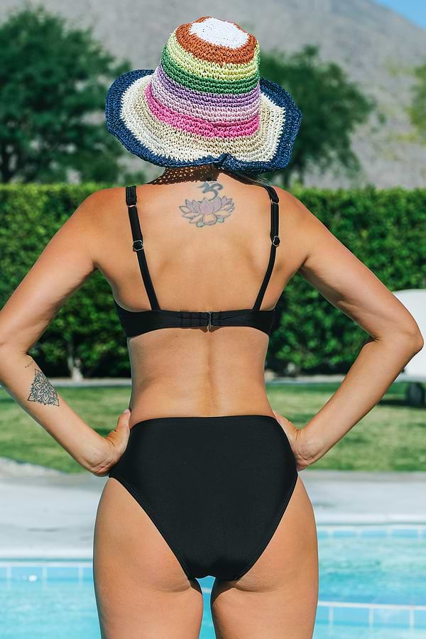 Blackberry Soda Black Bikini Set