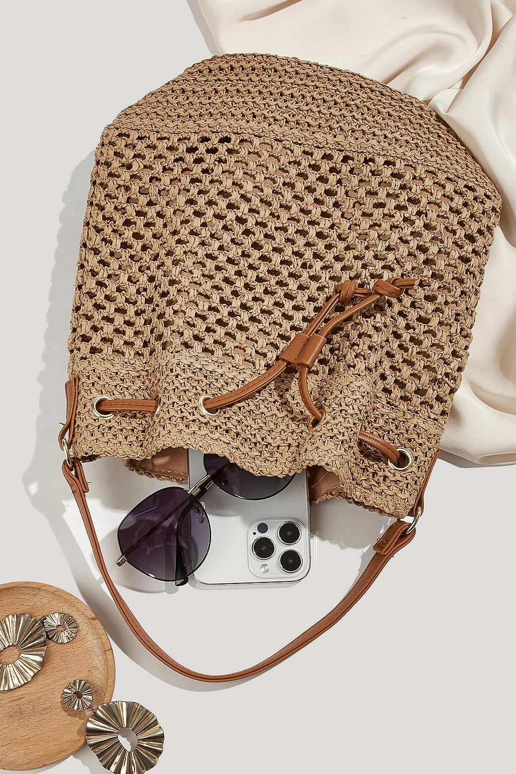 Sac en paille naturel