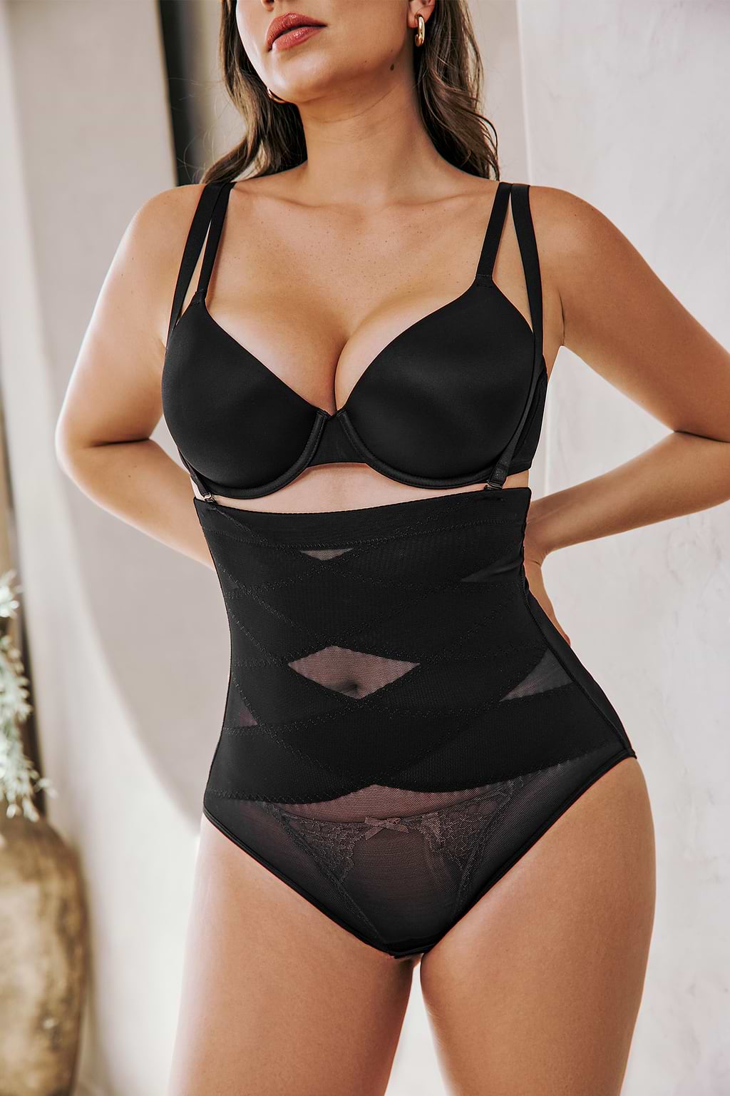 Smooth Talker Black Shapewear Bodysuit