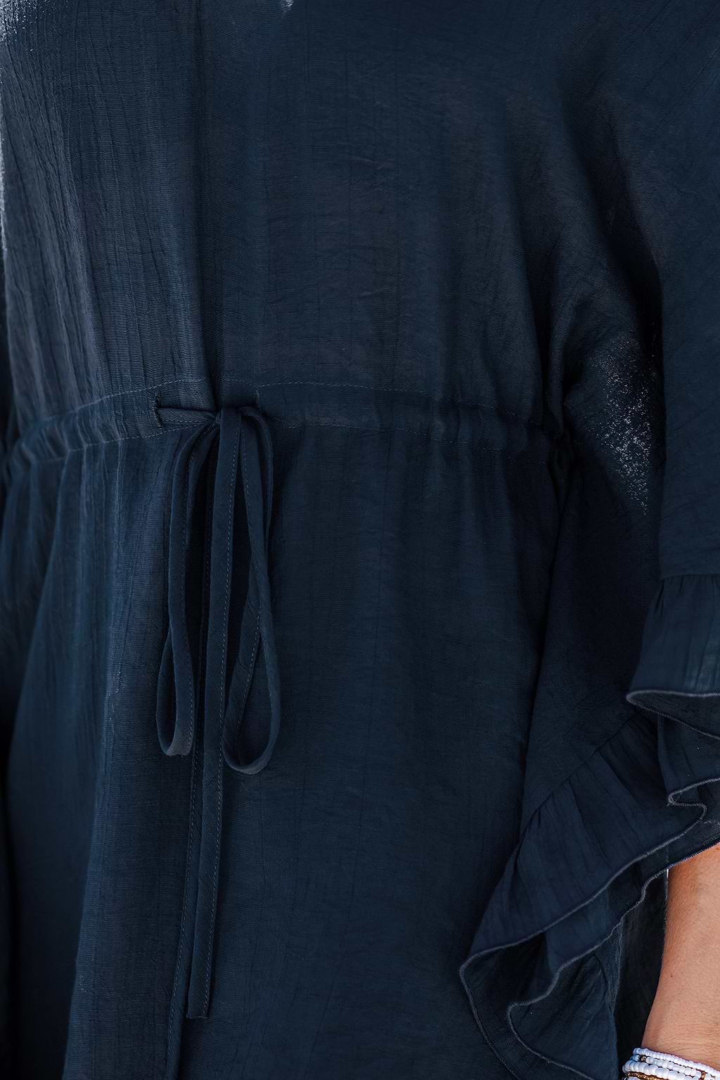 Twirl-Worthy Blue Cover-Up Mini Dress