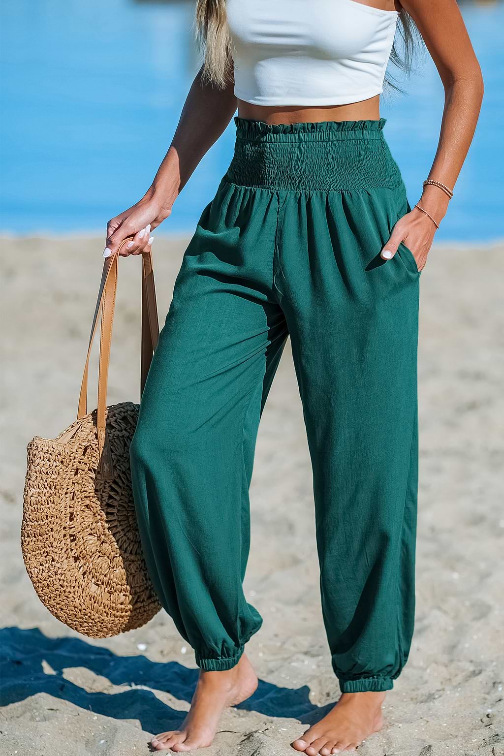 Tropical Tide Green Pants