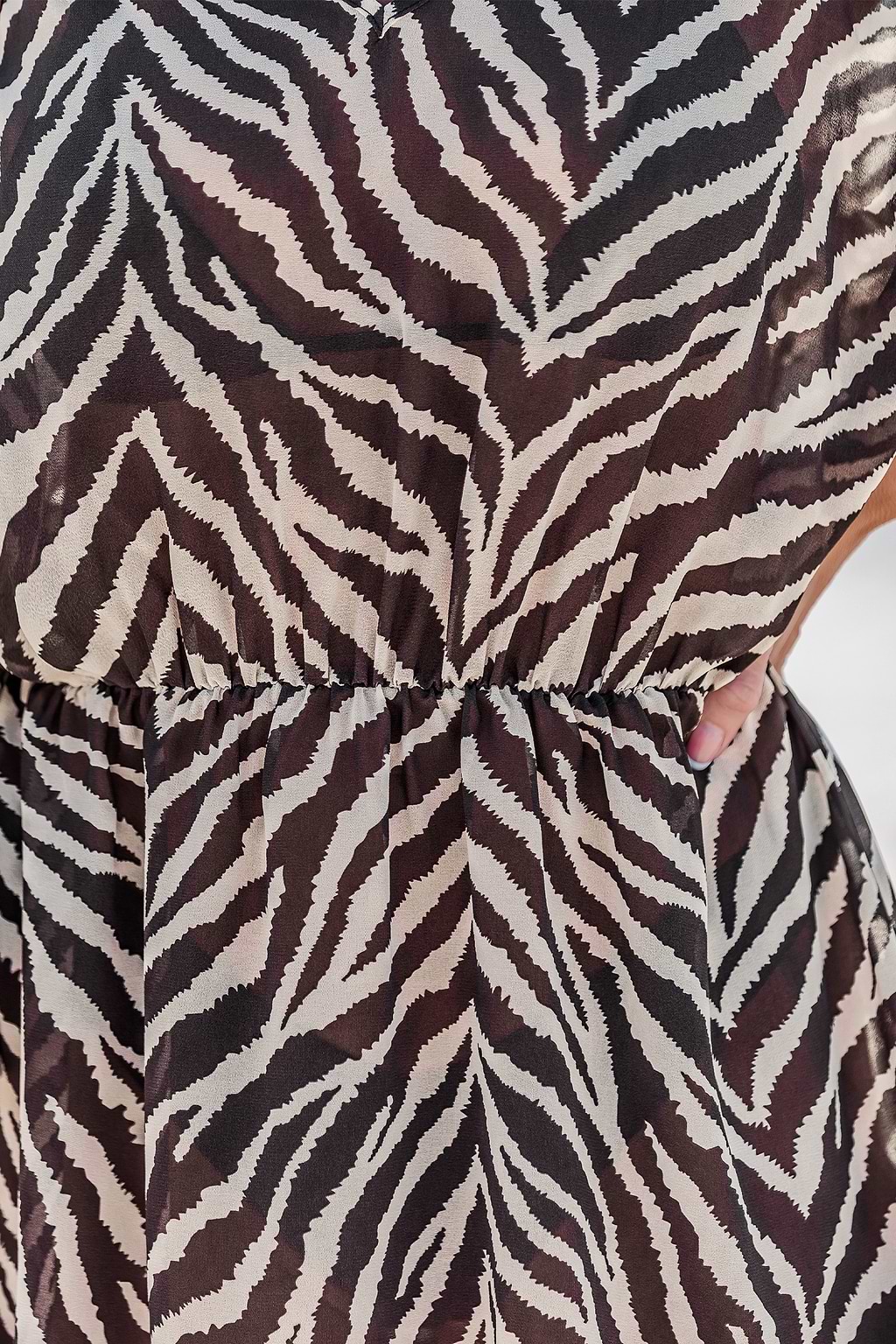 Safari Chic Animal Print Cover-Up Mini Dress