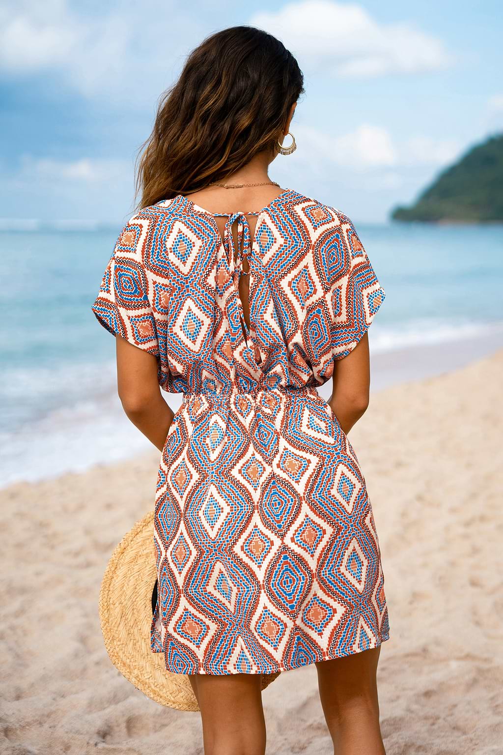 Sunflower Soul Geo Cover-Up Mini Dress