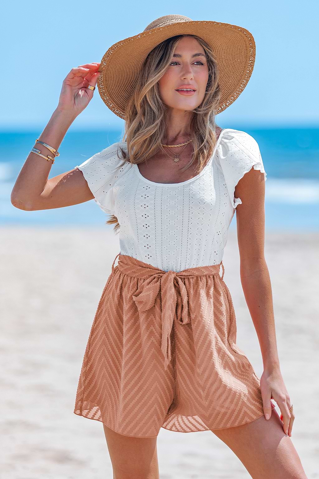Melon Mood Two-Toned Romper