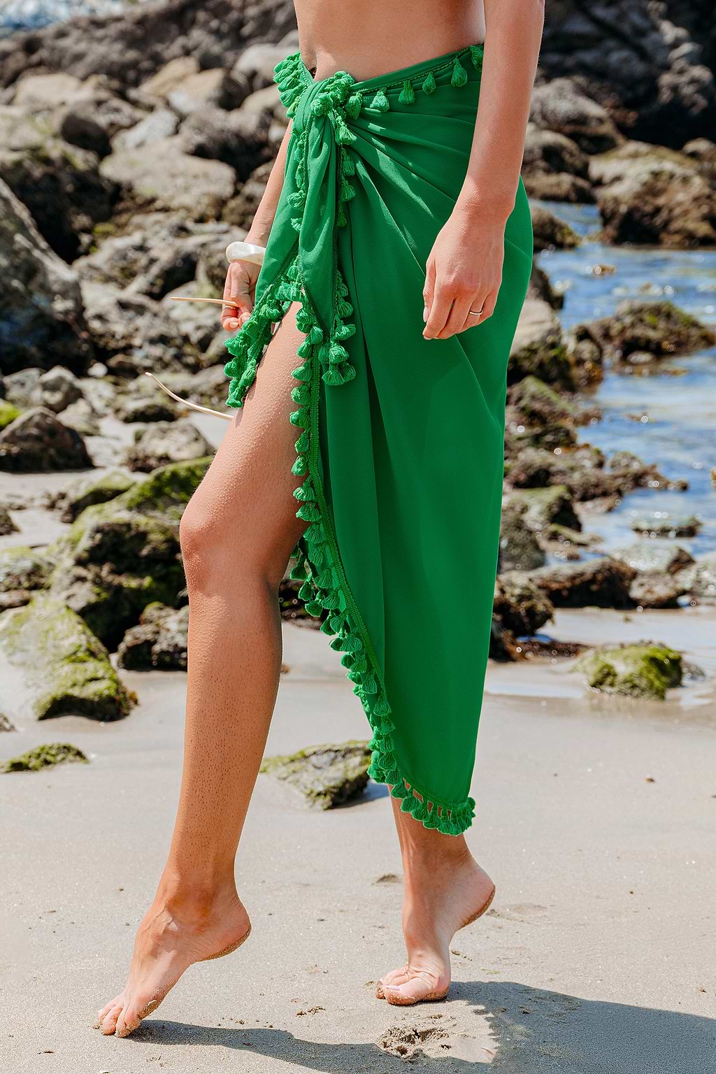 Island Shimmy Green Cover-Up Sarong